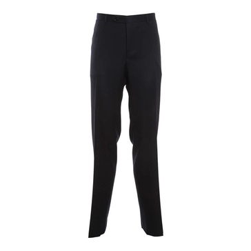 Wool Trousers with Pockets and Closure