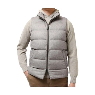 Luxury Silk Cashmere Blend Down Vest