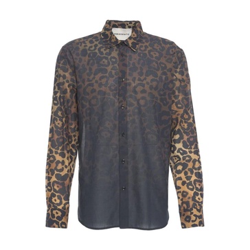 Animal Print Kent Collar Shirt