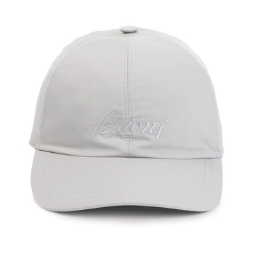 Grey Adjustable Hat with Logo Embroidery