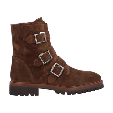 Brown Casual Suede Booties