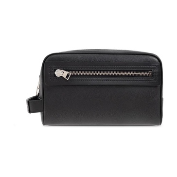 Leather makeup bag