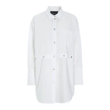 Core Cotton Shirt White Oversize Classic