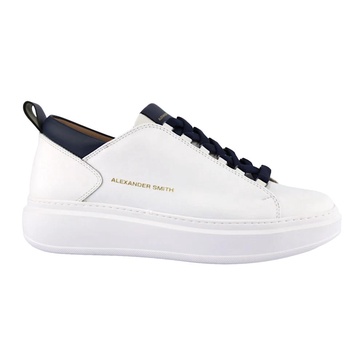 Blue and White Sneakers