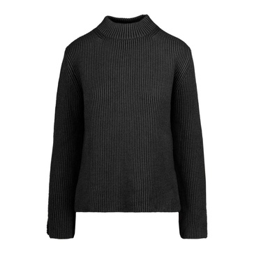 Ribbed Wool Blend Crew-neck Sweater