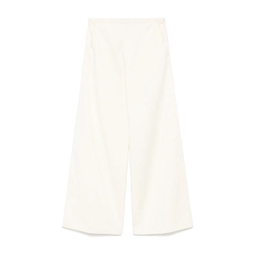 Elegant Ivory Trousers with Pockets