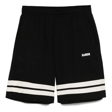 Black Popeline Shorts