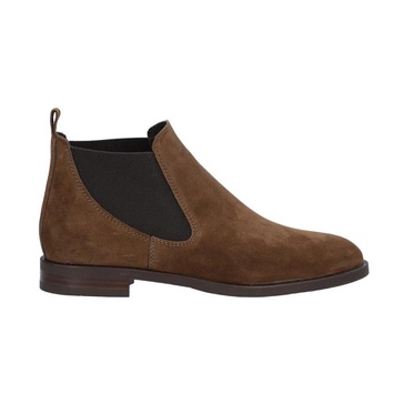 Camel Suede Ankle Boot