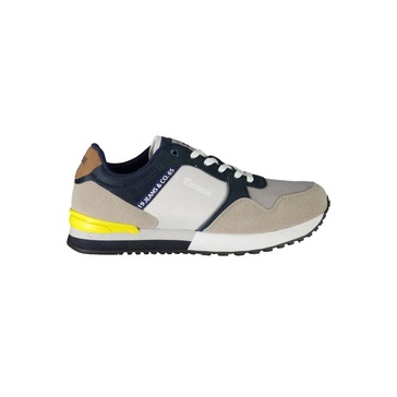 Grey Polyester Sneaker with Laces