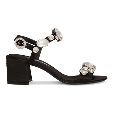 Crystal Black Sandal