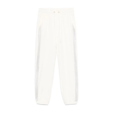 Elasticated Drawstring Trousers White