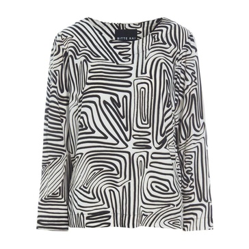 Haru Blouse with Beetle Tracks Print