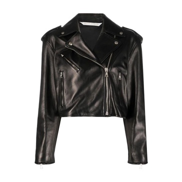 Cropped Leather Jacket