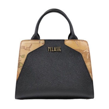 Print Design Shoulder Handbag Women Black