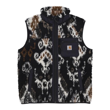 Black Jacquard Sleeveless Vest Liner