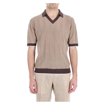 Tennis-inspired Dove Grey Polo Shirt