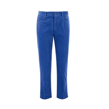 Garment Dyed Cotton Velvet Trousers