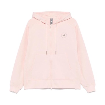 Pink Sweater with Zipper and Hood