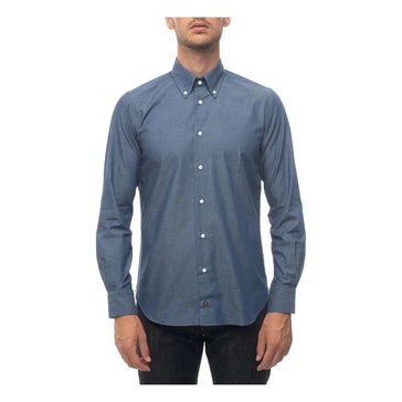 Denim Button-Down Casual Shirt
