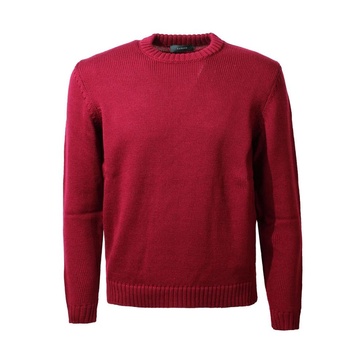 Red Wool Crew-Neck Sweater