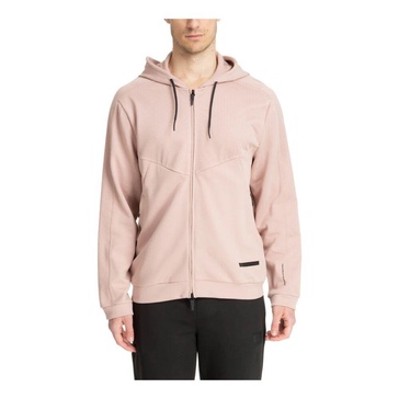 Plain Logo Hoodie with Drawstring and Zip