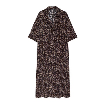 Sophisticated Leo Midi Dress
