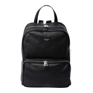 Black Backpack with Multiple Compartments