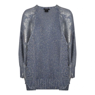 Clear Blue Metallic Sweater Made in Italy