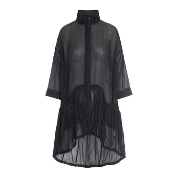 Transparent Oversize Dress with Zipper
