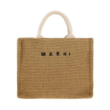 Raffia Effect Handbag with Shoulder Strap