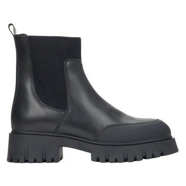 Black Leather Ankle Boots