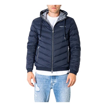 Blue Hooded Jacket for Men