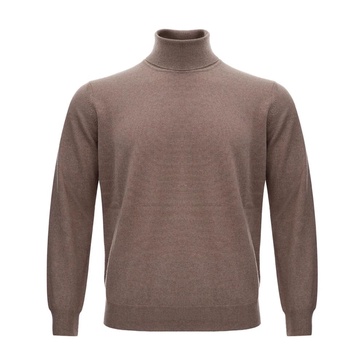 High Neck Wool Blend Sweater