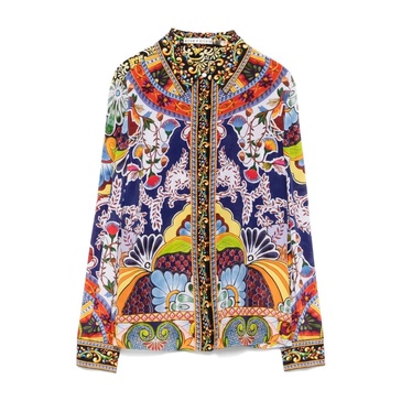 Floral Print Button-Up Shirt