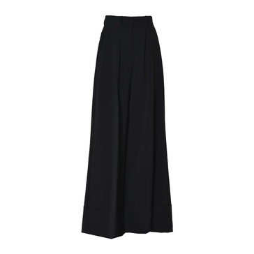 Stylish Black Wide Trousers