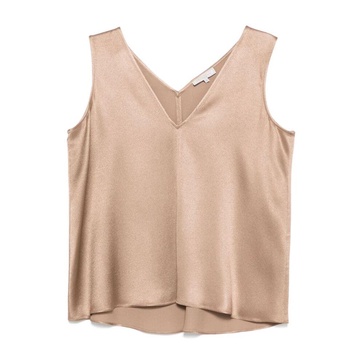 Beige Silk Blend Topwear Stylish Comfort