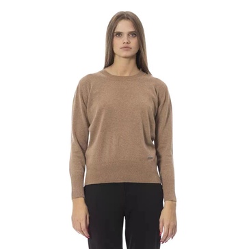 Luxury Beige Wool Cashmere Sweater