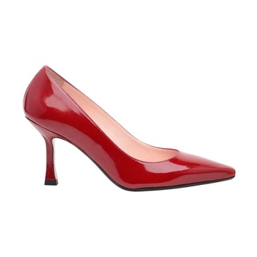 Red Patent Decolté