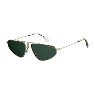 Gold Metal Sunglasses with Green Gradient