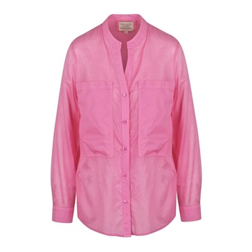Cotton Shirt with Round Neck