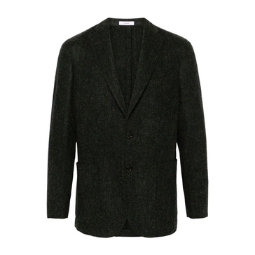 Green Chevron Wool Jacket