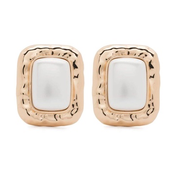 Self-Portrait Mottled' Gold-Plated Brass Earrings