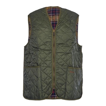 Quilted Vest with Tartan Lining