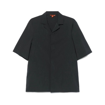 Dark Grey Camp Collar Shirt