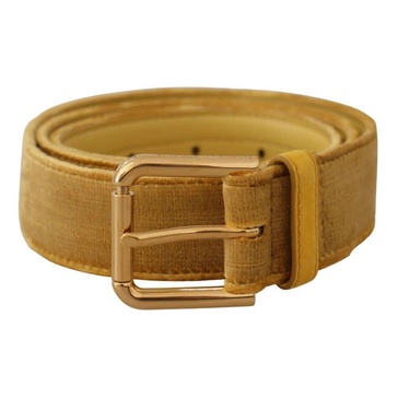 Velvet Gold Metal Logo Belt