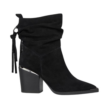 Fringed Rhinestone Ankle Boots