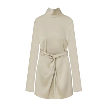 Beige Mini Dress Charon