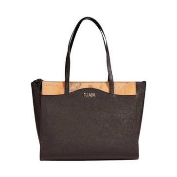 Mixed Fabric Polyethylene Handbag