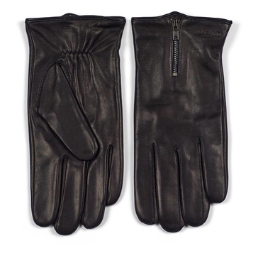 Black Leather Gloves