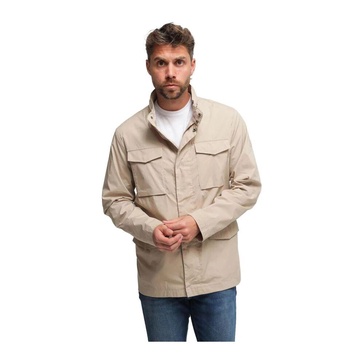 Camouflage Hood Cotton Jacket with Pockets